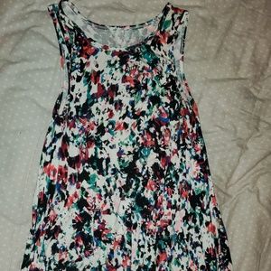 Tank top, flare dress